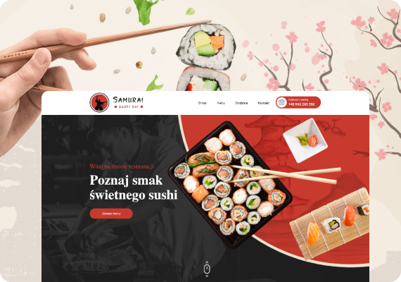 sushi, kuchnia japońska, tworzenie stron internetowych poznań